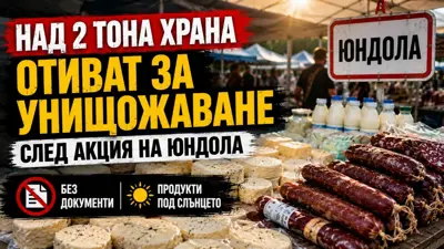 Над 2 тона храна отиват за унищожаване след акция на Юндола: сирене, мляко и колбаси без документи