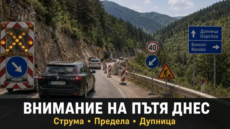 Внимание на пътя днес: ограничения по „Струма“, Предела и край Дупница