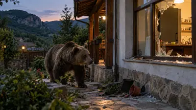 Мечка отново нахлу в къща за гости край Кресна: стопаните разказват за щети и уплаха