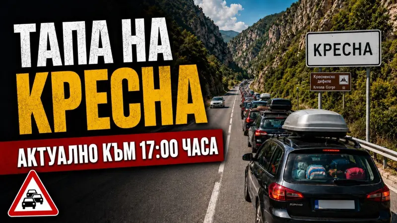 ТАПА НА КРЕСНА В НЕДЕЛЯ СЛЕДОБЕД: потокът от Гърция се обръща към София, тировете вече са спрени