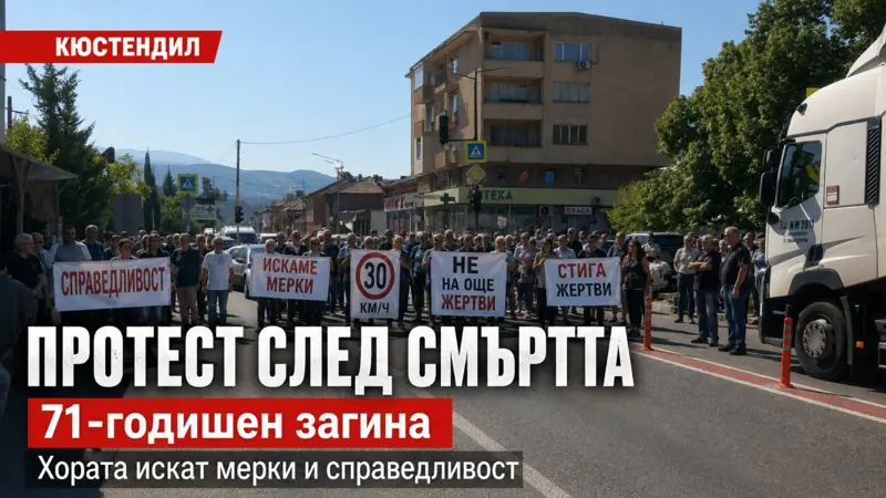 „Пътищата ни се превръщат в гробища“: смъртта на 71-годишен изкара хората на протест край Кюстендил