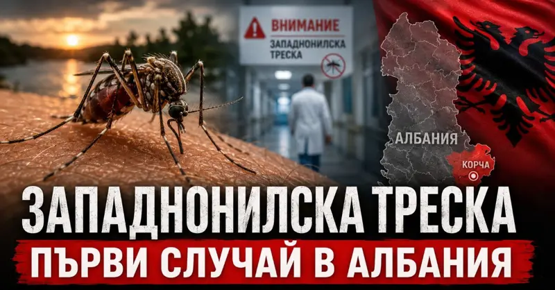 ЗАПАДНОНИЛСКАТА ТРЕСКА ВЕЧЕ И В АЛБАНИЯ: потвърдиха първи случай за 2026 г. в Корча