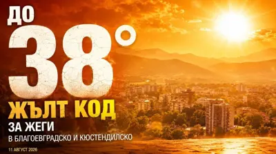 Лятна жега и мараня над пътен участък в Югозапада.