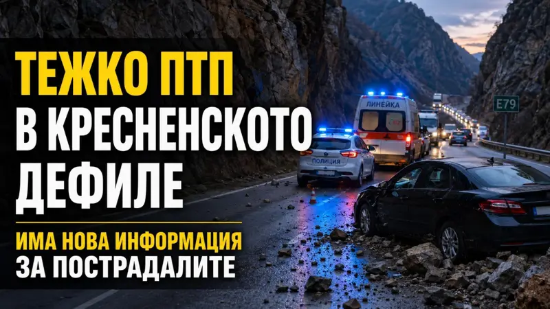 НОВО СЛЕД ТЕЖКОТО ПТП В КРЕСНЕНСКОТО ДЕФИЛЕ: 78-годишна жена е транспортирана в София, бременна остава в болница