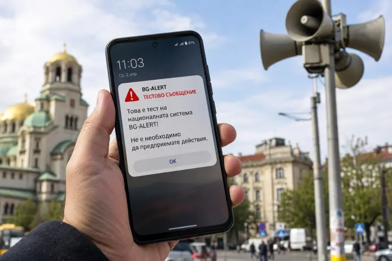 BG-ALERT на 1 октомври 2026 – тестово предупреждение на мобилен телефон и сирени