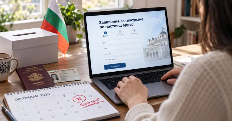 Избори 2026: Остават само два дни за важно заявление – ето как да гласувате по настоящ адрес