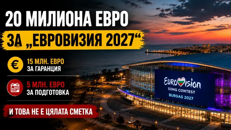 20 милиона евро още тази година за „Евровизия 2027“: И това няма да е цялата сметка