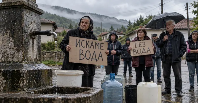 Без вода цяло лято: три кюстендилски села излязоха на протест