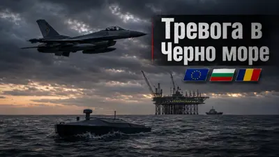 F-16 откри огън над Черно море: Румъния унищожи дрон с взрив до стратегически газов проект